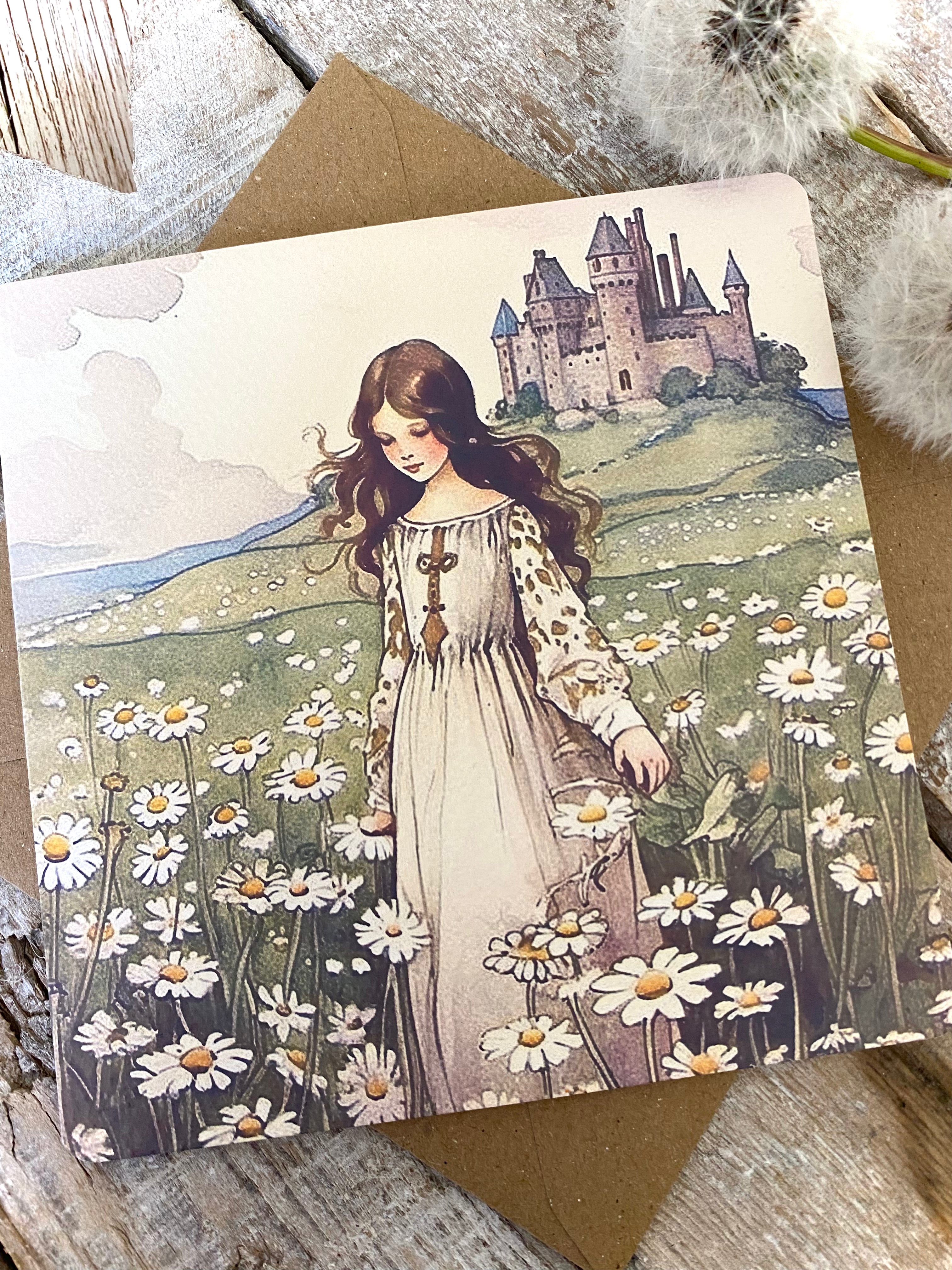 Once Upon A Time…’ Square Greeting Card #19
