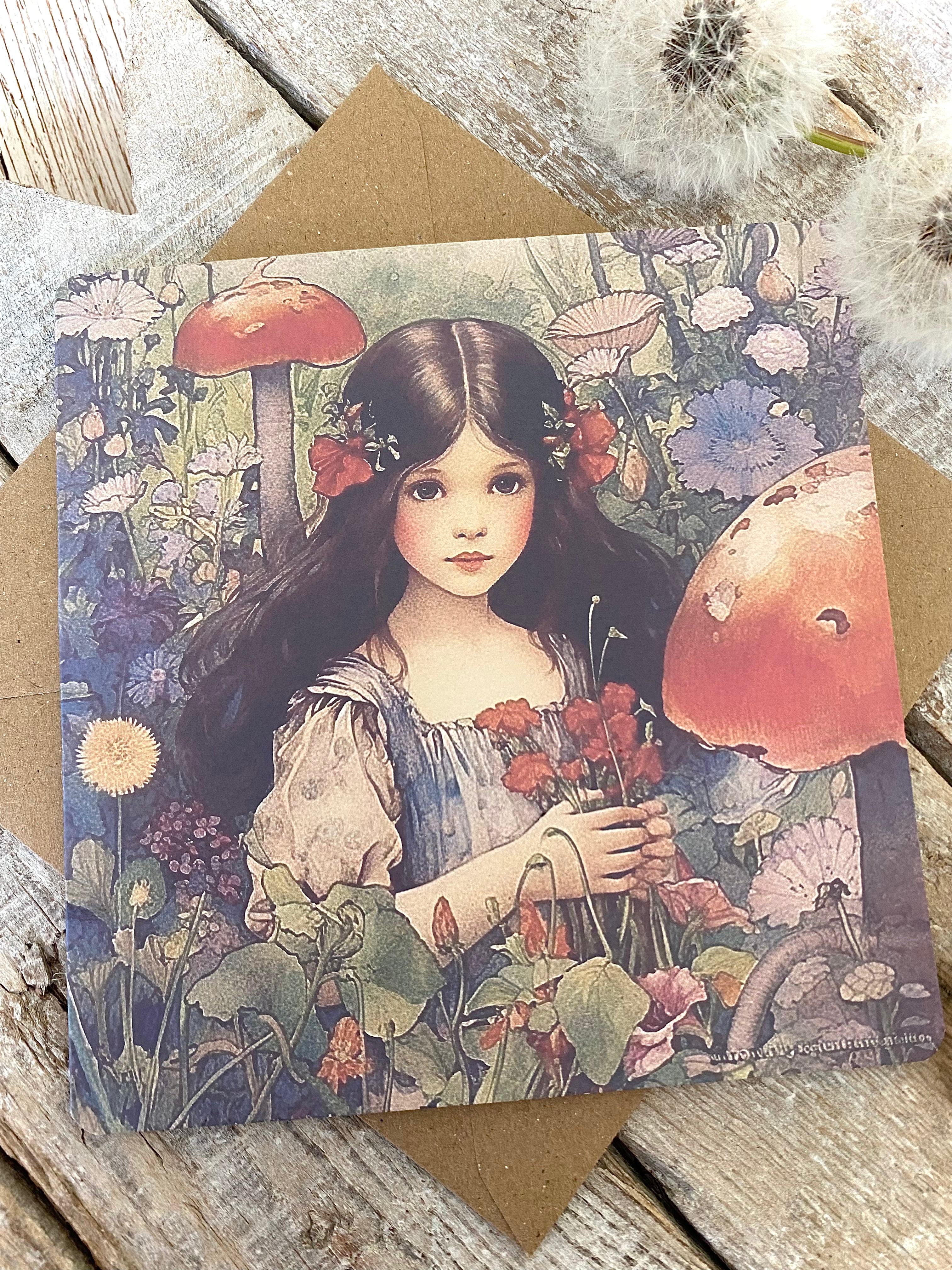 ‘Once Upon A Time…’ Square Greeting Card #9