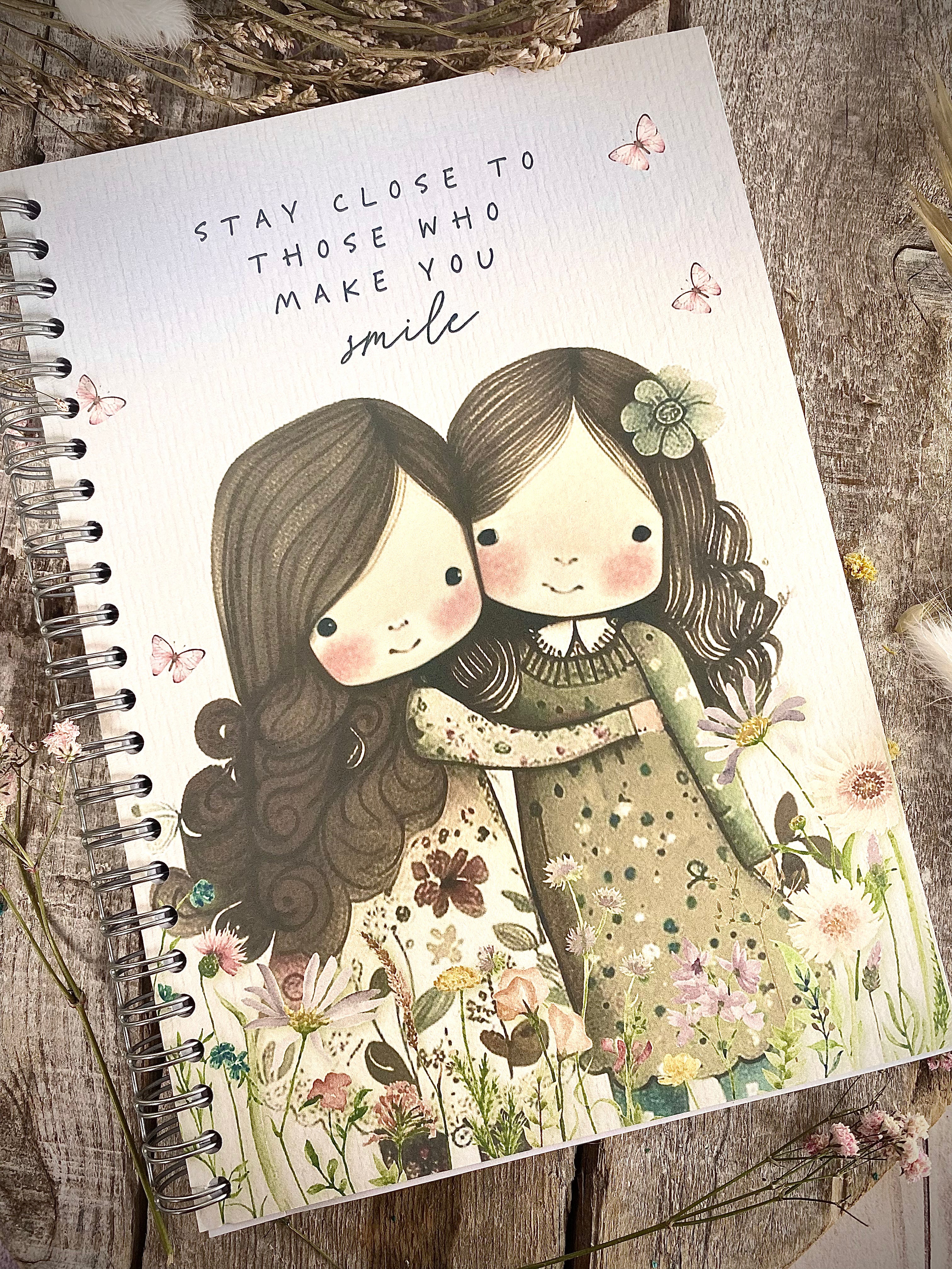 A5 Spiral Bound Notebook - Stay Close To Those Who Make You Smile