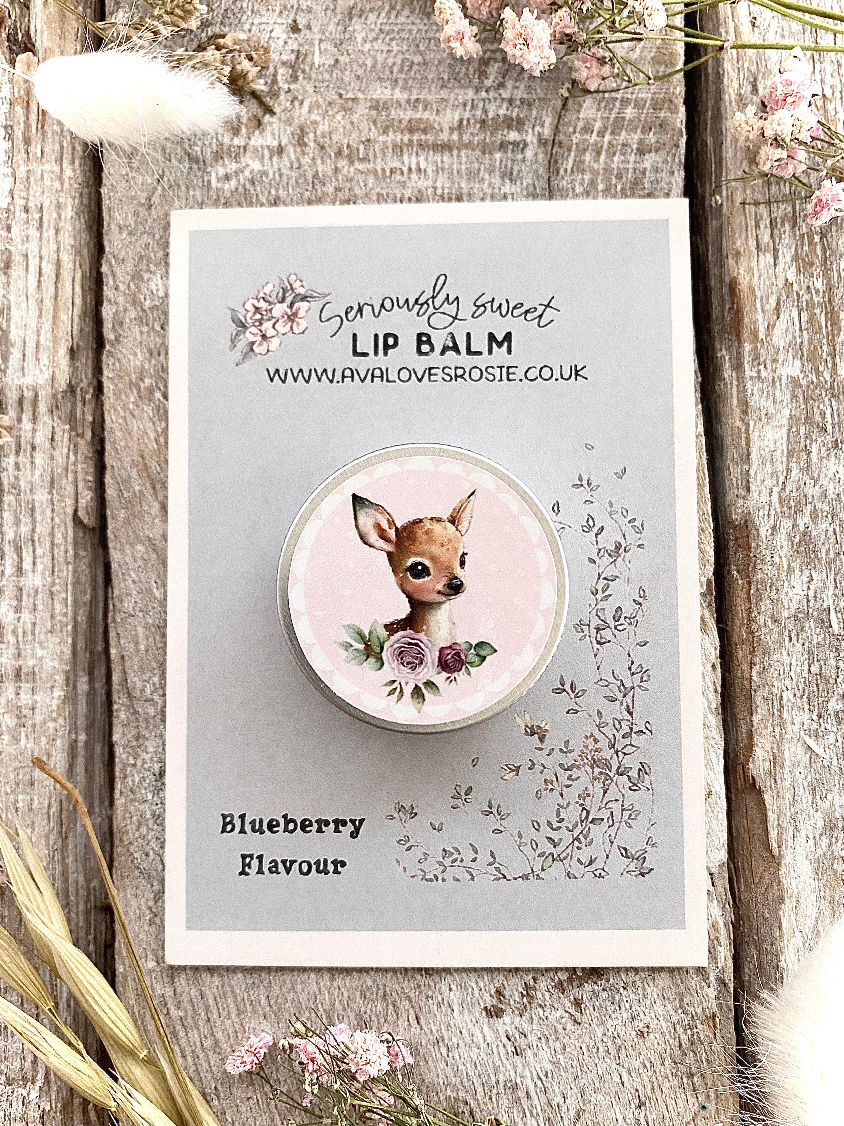 Cute Little Lip Balm Tin - Sweet Blueberry