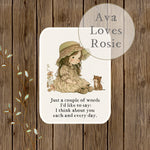Sweet Little Keepsakes - A7 Size Prints/Cards - I Think About You