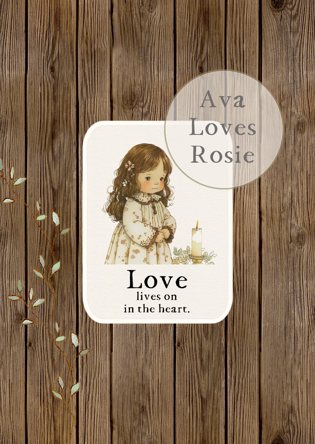 Sweet Little Keepsakes - A7 Size Prints/Cards - Love