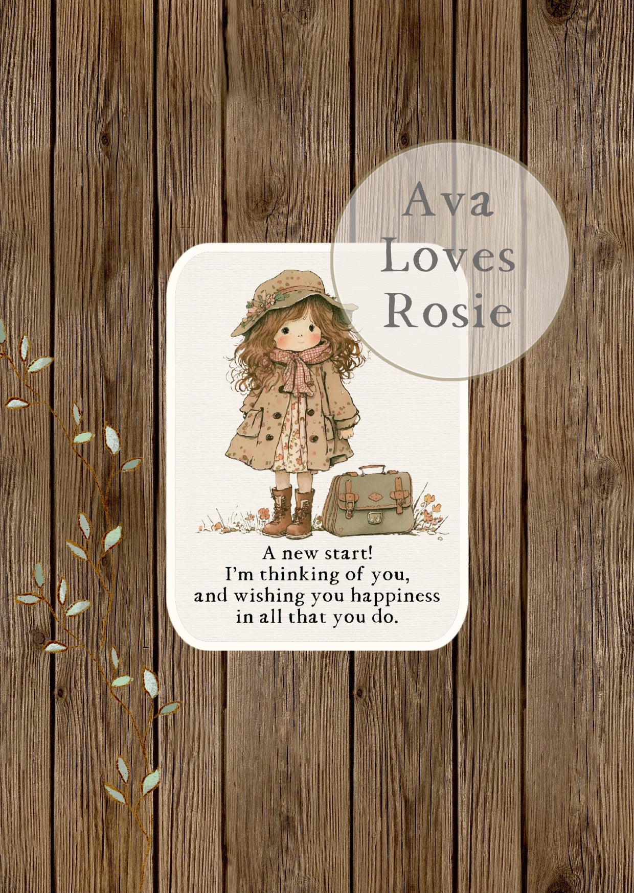 Sweet Little Keepsakes - A7 Size Prints/Cards - A New Start