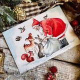 Christmas Postcard - Father Christmas - Margaret Lynes G765