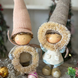 Adorable Pixie Friends With Christmas Wreath
