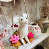 Adorable Little Swinging Mouse