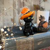 Vintage Inspired Halloween Black Cat