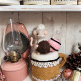 Little Mouse Christmas Bakery - Felt Mouse In Mug