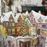 Beautiful Nostalgic Traditional Fold-Out Advent Calendar - Around The Christmas Tree - #555
