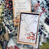 Tiny Light - 925 Sterling Silver Bee Necklace - You Have A Wildflower Soul