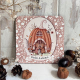 Cute Coaster - Hello Autumn Pumpkin Mice - Autumn 25