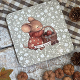 Cute Coaster - Hello Autumn Mouse - Autumn 25