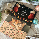 Christmas A5 Wooden Picture Board - Comfort and Joy