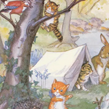 Kitten’s Camp By Molly Brett Medici Art Print 30 x 41cm