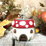 Adorable Toadstool House Tealight Holder