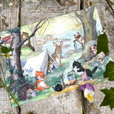 Postcard - Kittens Camp - Molly Brett