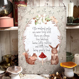 Aluminium Sign - The Woodland Paths