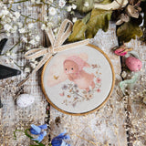 Cute Little Fabric Hoop - Little Bunny