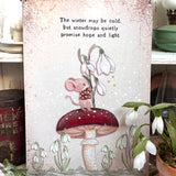 Aluminium Sign - Snowdrops Promise Hope And Light