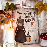 Aluminium Sign - Miss Whiskers Wand Shoppe - Halloween 25