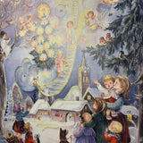 Beautiful Nostalgic Traditional Advent Calendar - The Angels Appeared  - #704