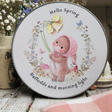 Cute Tin - Hello Spring - Daffodils and Morning Light