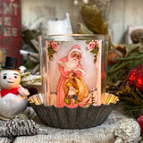 Sweet Votive Candle Holder - Old Father Christmas