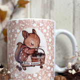 11oz Ceramic Mug - Hello Autumn - Squirrel - Autumn 25