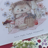 Little Hedgehog - Let’s Make Happy Memories - Glass Chopping/Serving Board