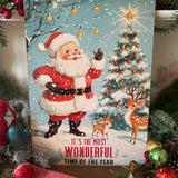 Christmas A4 Wooden Picture Board - It’s The Most Wonderful Time