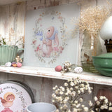 Hello Spring Birdsong Bluebell Bunny Chopping/Serving Board