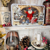 Foxwood Tales / Cute Rectangular Tin - Father Christmas