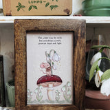 Snowdrops Promise Hope And Light Framed Picture