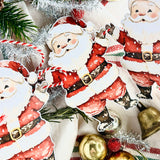 Sweet And Jolly Little Santa Vintage Style Garland