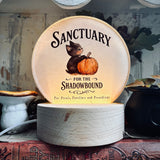 Cute Little Illuminated Sign/Lamp - Sanctuary For The Shadowbound - Halloween 25