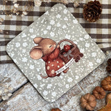 Cute Coaster - Hello Autumn Mouse - Autumn 25