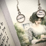 Literary Classic Earrings - Pride And Prejudice, Jane Austen