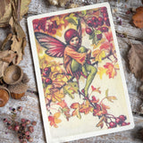 Flower Fairies Wooden Postcard - Hawthorn Fairy