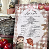 A4 Aluminium Sign - Apple Pie - Autumn 25