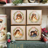 Vintage Style Christmas Bauble In Cute Box - Christmas Dreams - Blue Heart Bauble