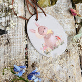 Sweet Little Ceramic Oval  - I Thank My Lucky Stars