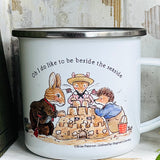 12oz Enamel Mug- By The Seaside - Foxwood Tales
