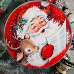 Vintage Inspired Santa Tin