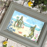Quite Still, Please 6x4" Framed Postcard