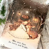 Christmas A5 Wooden Picture Board - May Your Days Be Merry And Bright