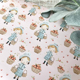 Three Sheets Of Printed Gift Wrap - Sweet Vintage Girl #1