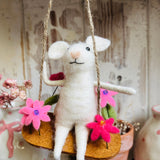 Adorable Little Swinging Mouse