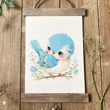 Adorable Little Bluebird Hanging Print
