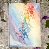 Postcard - Rainbow Fairies - Margaret Tarrant