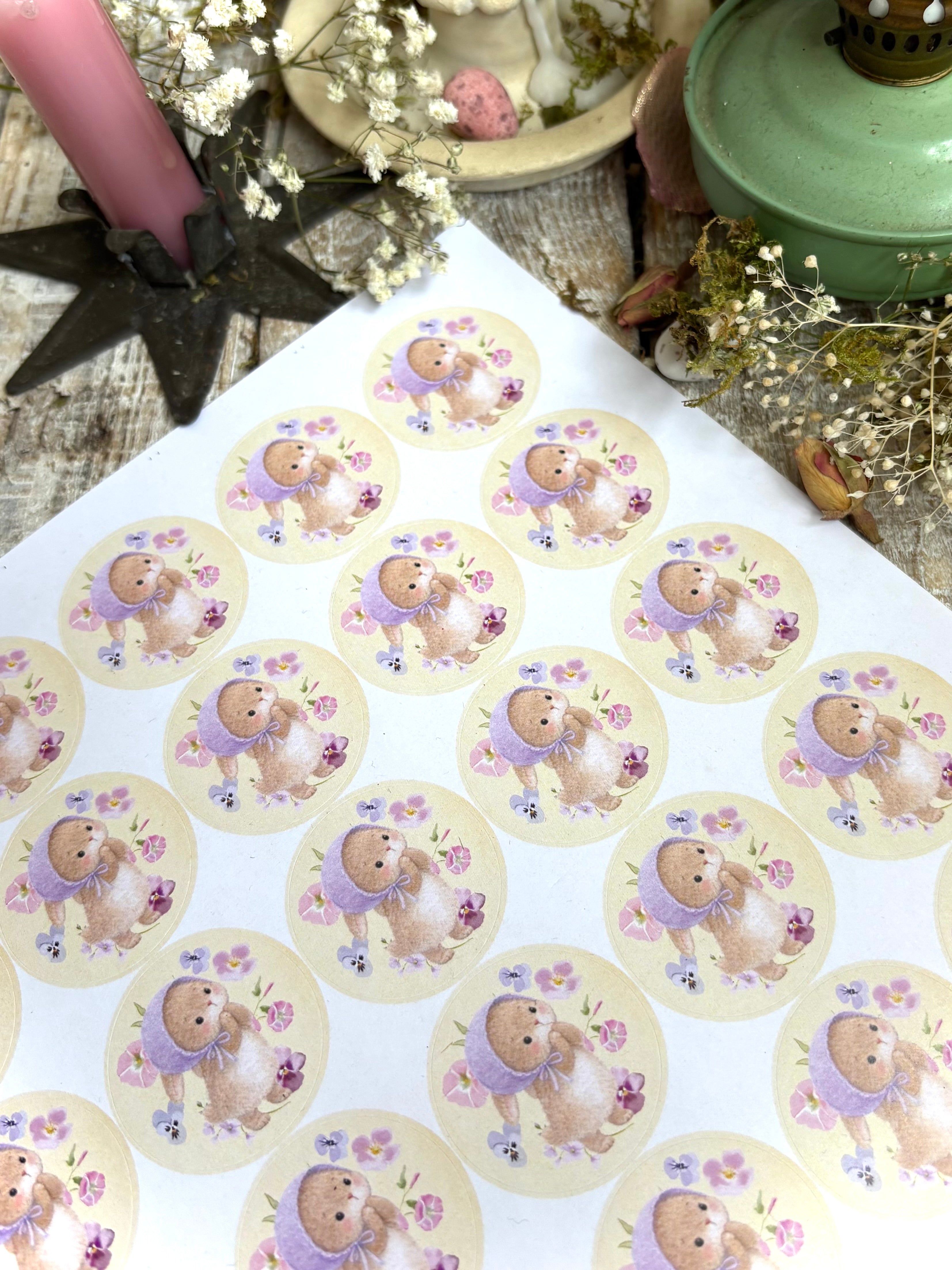 Spring Sticker Sheet Cute Spring Sticker Sheet - 35 Round Stickers – Ava Loves Rosie